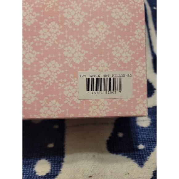 Hortense B Hewitt Co Ivory Satin Heart Shape Ring Pillow - Picture 7 of 7